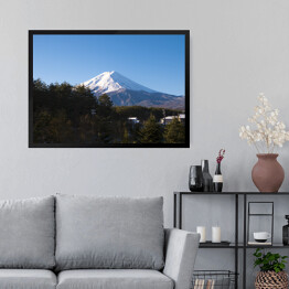 Obraz w ramie Góra Fuji w ciągu dnia, Japonia