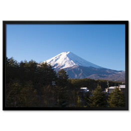 Plakat w ramie Góra Fuji w ciągu dnia, Japonia