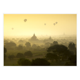Plakat Balony na niebie, Mjanma