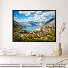 Obraz w ramie Kotor w piękny letni dzień, Czarnogóra