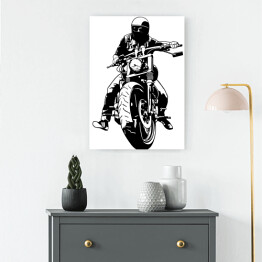 Obraz na płótnie Harley Davidson na białym tle