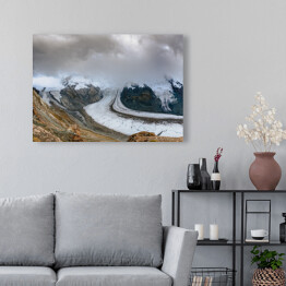 Obraz na płótnie Alpy Szwajcarskie - śnieżny krajobraz