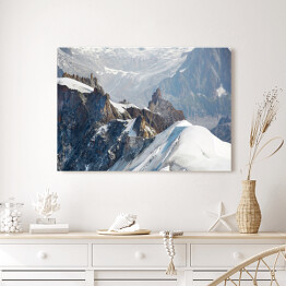 Obraz na płótnie Mont Blanc pokryte grubą warstwą śniegu, Francja