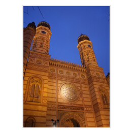 Plakat Wielka Synagoga na ulicy Dohany, Budapeszt, Węgry