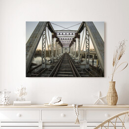 Obraz na płótnie Żelazny most kolejowy