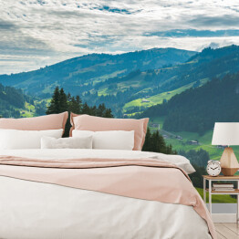 Fototapeta winylowa zmywalna Widok na góry i doliny Rinderberg, Szwajcaria