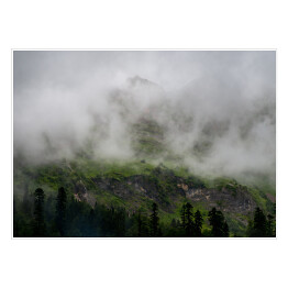 Plakat samoprzylepny Majestatyczne górskie krajobrazy rezerwatu kaukaskiego