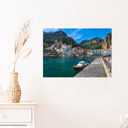 Plakat samoprzylepny Wybrzeże Amalfi, Włochy