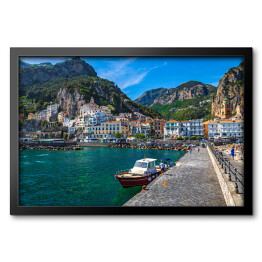 Obraz w ramie Wybrzeże Amalfi, Włochy