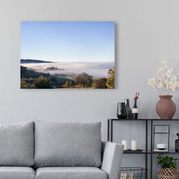 Obraz na płótnie Mgła nad Jeziorem Oroville, Kalifornia
