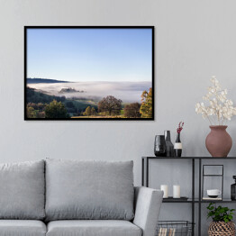 Plakat w ramie Mgła nad Jeziorem Oroville, Kalifornia