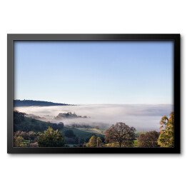 Obraz w ramie Mgła nad Jeziorem Oroville, Kalifornia