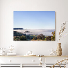 Obraz na płótnie Mgła nad Jeziorem Oroville, Kalifornia