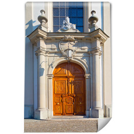 Fototapeta Stare drewniane drzwi w Sankt Gallen, Szwajcaria
