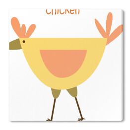 Kurczak - zabawna ilustracja