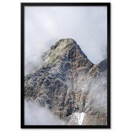 Plakat w ramie Góra we mgle