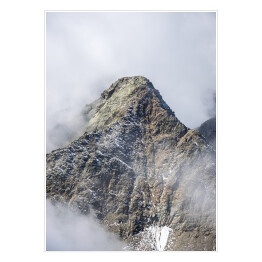 Plakat samoprzylepny Góra we mgle