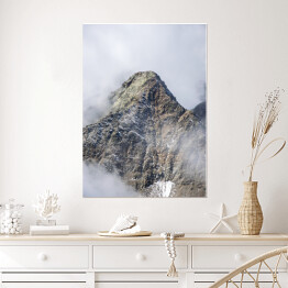 Plakat samoprzylepny Góra we mgle
