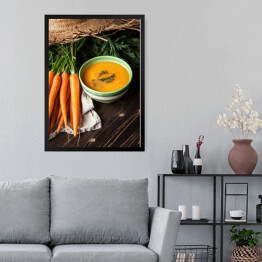 Obraz w ramie Zupa krem ​​z marchwi