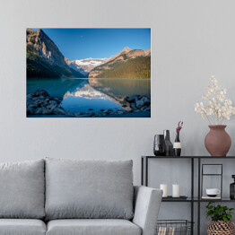 Plakat Spokojne Jezioro Louise, Banff, Kanada