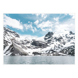 Plakat Jezioro Joffre, Pemberton z ośnieżonymi górami w tle