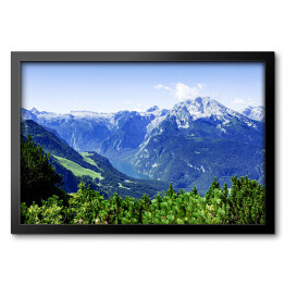 Obraz w ramie Masyw Watzmanna w Alpach Bawarskich