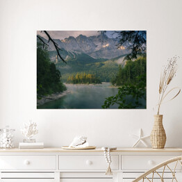Plakat Panorama Eibsee w Niemczech