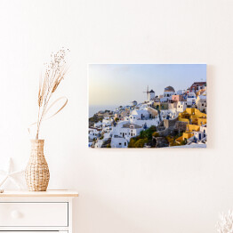 Obraz na płótnie Panorama greckiej wyspy Santorini latem