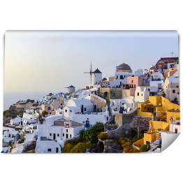 Fototapeta winylowa zmywalna Panorama greckiej wyspy Santorini latem