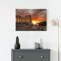 Obraz na płótnie Świątynia Posejdona, Ateny, Grecja