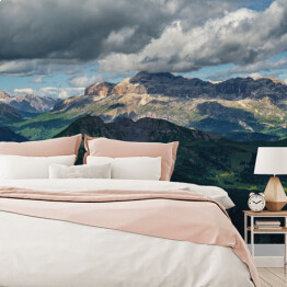 Fototapeta winylowa zmywalna Widok na Dolomity w pochmurny dzień, Włochy
