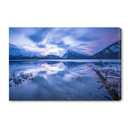 Obraz na płótnie Jezioro Banff zimą