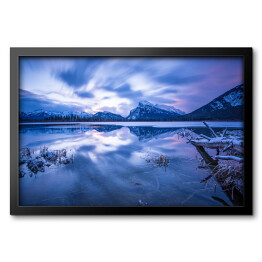 Obraz w ramie Jezioro Banff zimą