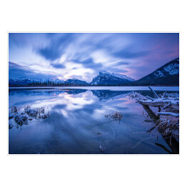 Plakat Jezioro Banff zimą