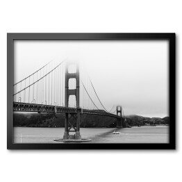 Obraz w ramie Golden Gate Bridge - mgła