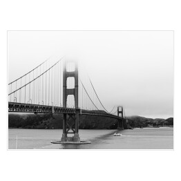Plakat samoprzylepny Golden Gate Bridge - mgła