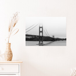 Plakat Golden Gate Bridge - mgła