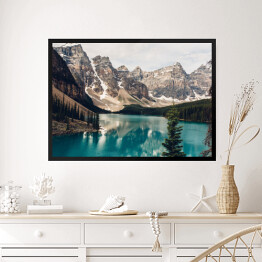 Obraz w ramie Jezioro Moraine, Park Narodowy Banff w Albercie w Kanadzie