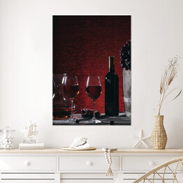 Plakat samoprzylepny Wino w kieliszkach