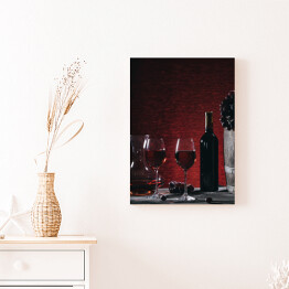 Obraz na płótnie Wino w kieliszkach