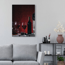 Obraz na płótnie Wino w kieliszkach