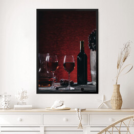 Obraz w ramie Wino w kieliszkach