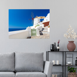 Plakat Oia - wieś na wyspie Santorini, Grecja