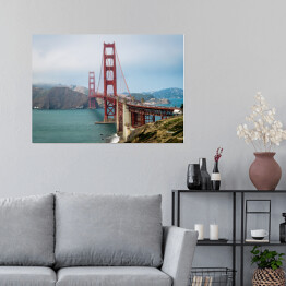 Plakat samoprzylepny Golden Gate Bride, USA