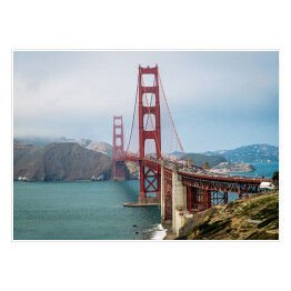 Plakat samoprzylepny Golden Gate Bride, USA
