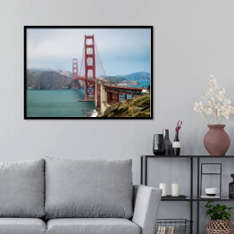 Plakat w ramie Golden Gate Bride, USA