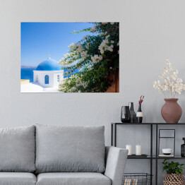 Plakat samoprzylepny Santorini - bajeczny widok