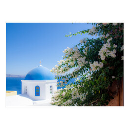 Plakat samoprzylepny Santorini - bajeczny widok