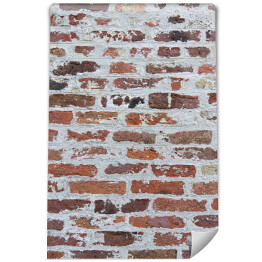 Fototapeta Mur ceglany w stylu grunge z dużą ilością betonu