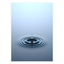 Plakat samoprzylepny Kropla wpadająca do wody
